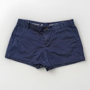 Gap Woman’s Size 8 Navy Blue Sunkissed Shorts‎ Chino 34x3